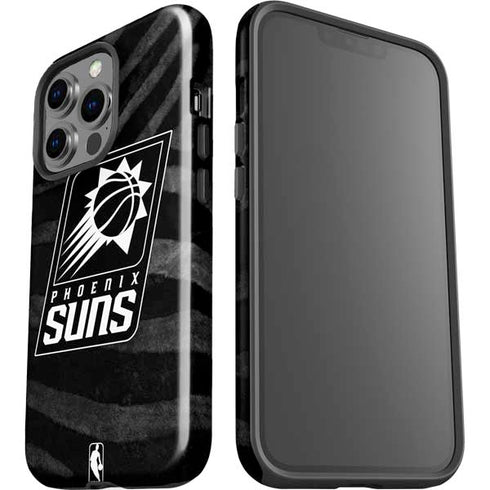 NBA Phoenix Suns Black Animal Print iPhone 14 Pro Impact Case
