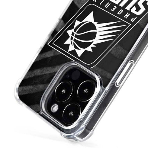 NBA Phoenix Suns Black Animal Print iPhone 15 Pro Max MagSafe Case
