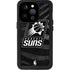 NBA Phoenix Suns Black Animal Print iPhone 14 Pro Waterproof Case