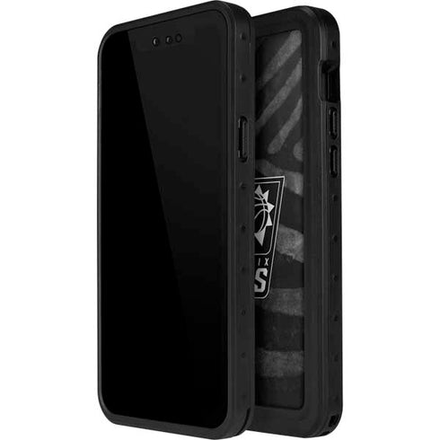 NBA Phoenix Suns Black Animal Print iPhone 15 Pro Waterproof Case