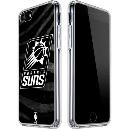 NBA Phoenix Suns Black Animal Print iPhone SE (2nd & 3rd Gen) Clear Case