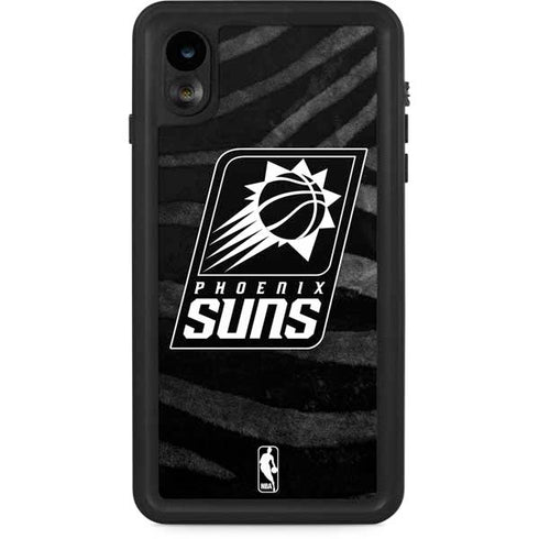 NBA Phoenix Suns Black Animal Print iPhone XR Waterproof Case
