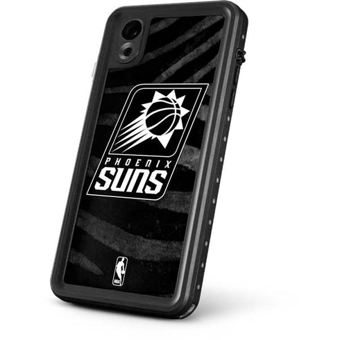 NBA Phoenix Suns Black Animal Print iPhone XR Waterproof Case