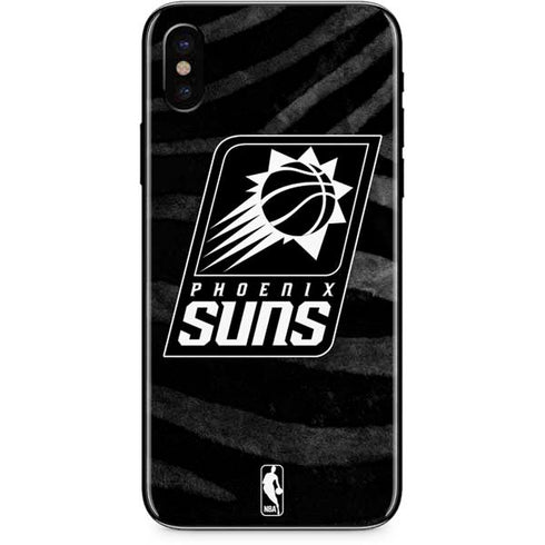 NBA Phoenix Suns Black Animal Print iPhone XS Skin
