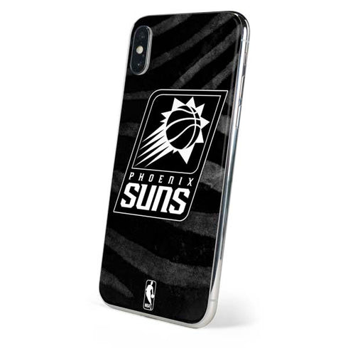 NBA Phoenix Suns Black Animal Print iPhone XS Skin
