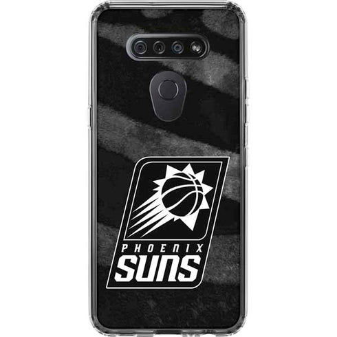 NBA Phoenix Suns Black Animal Print LG K51/Q51 Clear Case