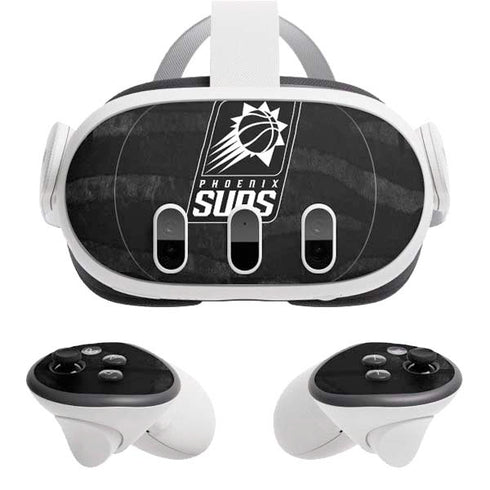 NBA Phoenix Suns Black Animal Print Meta Quest 3 Skin