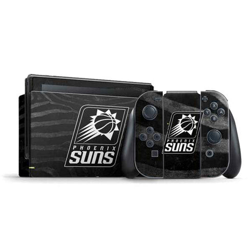 NBA Phoenix Suns Black Animal Print Nintendo Switch Bundle Skin