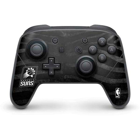 NBA Phoenix Suns Black Animal Print Nintendo Switch Pro Controller Skin