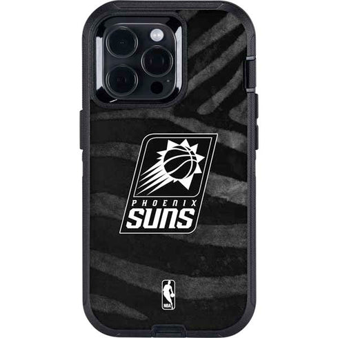 NBA Phoenix Suns Black Animal Print Otterbox Defender iPhone Skin