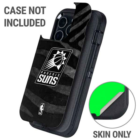 NBA Phoenix Suns Black Animal Print Otterbox Defender iPhone Skin
