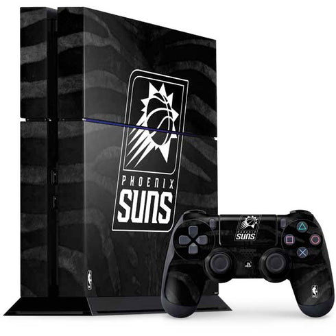 NBA Phoenix Suns Black Animal Print PS4 Console and Controller Bundle Skin