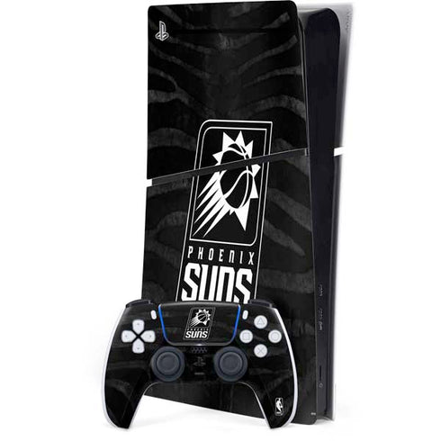 NBA Phoenix Suns Black Animal Print PS5 Slim Digital Edition Bundle Skin