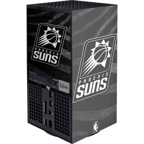 NBA Phoenix Suns Black Animal Print Xbox Series X Console Skin