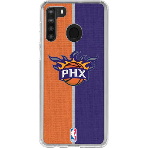 NBA Phoenix Suns Canvas Galaxy A21 Clear Case