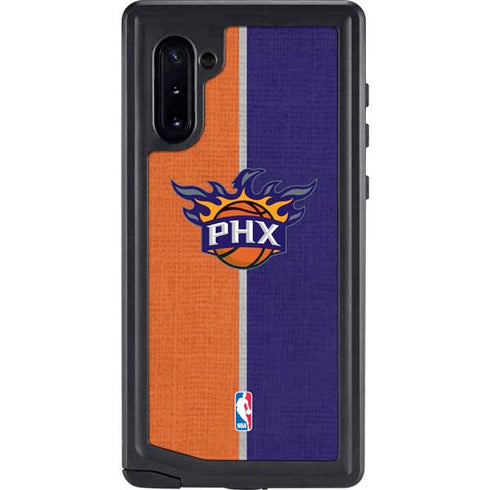 NBA Phoenix Suns Canvas Galaxy Note 10 Waterproof Case