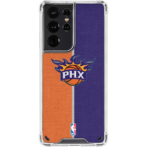 NBA Phoenix Suns Canvas Galaxy S21 Ultra 5G Clear Case