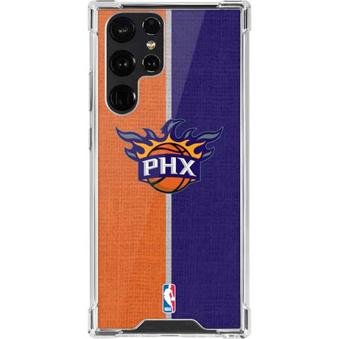 NBA Phoenix Suns Canvas Galaxy S22 Ultra Clear Case