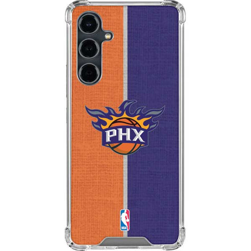 NBA Phoenix Suns Canvas Galaxy S23 FE Clear Case