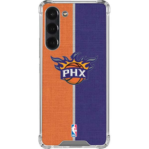 NBA Phoenix Suns Canvas Galaxy S23 Plus Clear Case