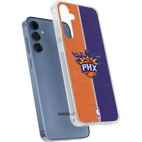NBA Phoenix Suns Canvas Galaxy S24 Clear Case