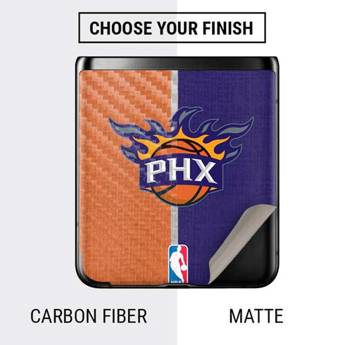 NBA Phoenix Suns Canvas Galaxy Z Flip Skin