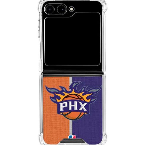 NBA Phoenix Suns Canvas Galaxy Z Flip5 5G Clear Case