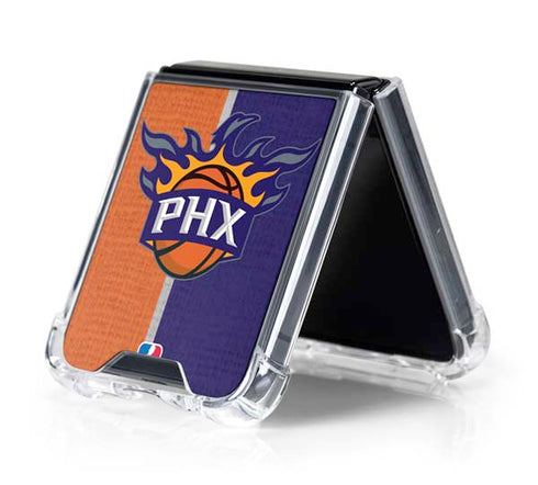NBA Phoenix Suns Canvas Galaxy Z Flip5 5G Clear Case