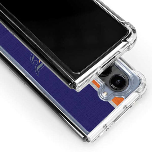 NBA Phoenix Suns Canvas Galaxy Z Fold5 5G Clear Case