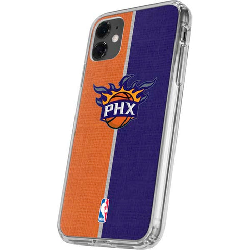 NBA Phoenix Suns Canvas iPhone 11 Clear Case