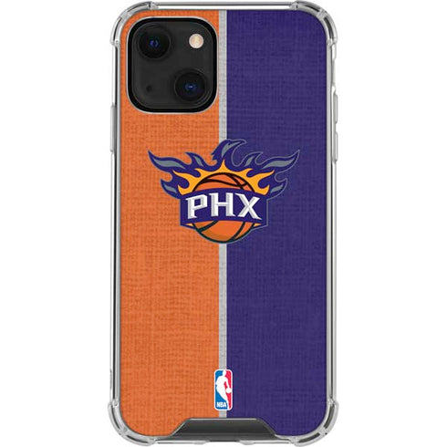 NBA Phoenix Suns Canvas iPhone 14 Clear Case