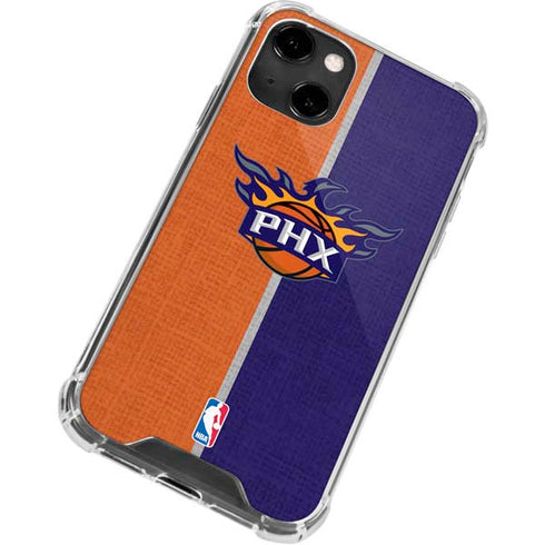 NBA Phoenix Suns Canvas iPhone 14 Clear Case