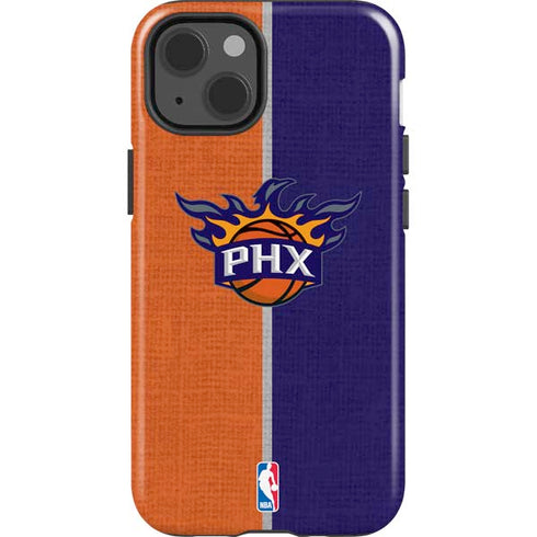 NBA Phoenix Suns Canvas iPhone 15 Impact Case