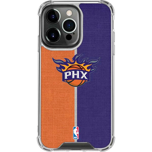 NBA Phoenix Suns Canvas iPhone 14 Pro Clear Case