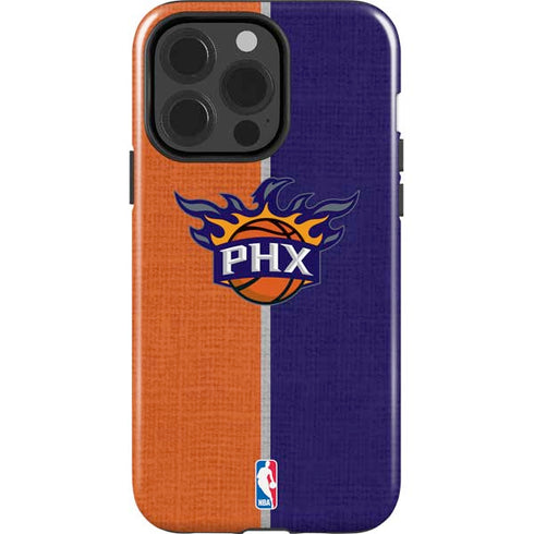 NBA Phoenix Suns Canvas iPhone 15 Pro Impact Case