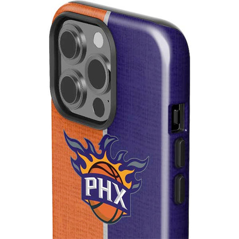 NBA Phoenix Suns Canvas iPhone 15 Pro Impact Case