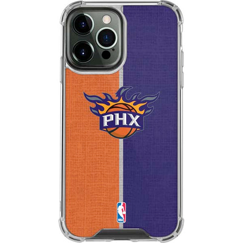 NBA Phoenix Suns Canvas iPhone 15 Pro Max Clear Case