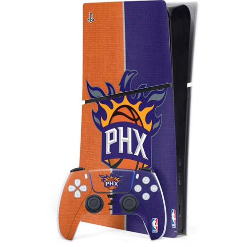 NBA Phoenix Suns Canvas PS5 Slim Digital Edition Console Skin