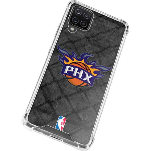 NBA Phoenix Suns Dark Rust Galaxy A12 Clear Case
