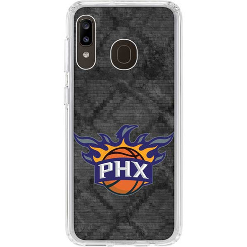 NBA Phoenix Suns Dark Rust Galaxy A20 Clear Case
