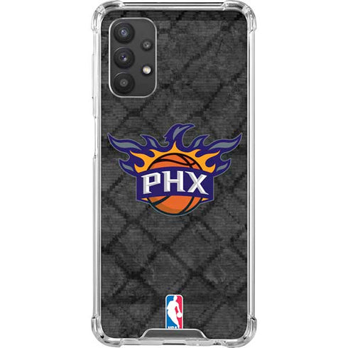 NBA Phoenix Suns Dark Rust Galaxy A32 5G Clear Case