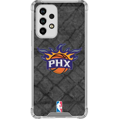 NBA Phoenix Suns Dark Rust Galaxy A53 5G Clear Case