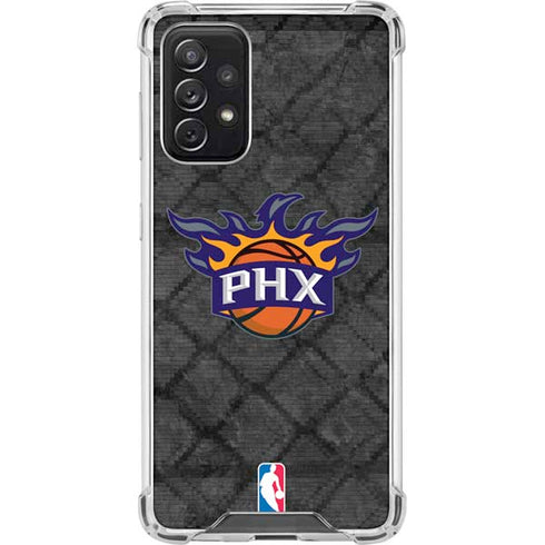 NBA Phoenix Suns Dark Rust Galaxy A72 5G Clear Case