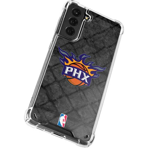 NBA Phoenix Suns Dark Rust Galaxy S21 5G Clear Case