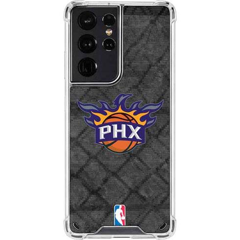 NBA Phoenix Suns Dark Rust Galaxy S21 Ultra 5G Clear Case