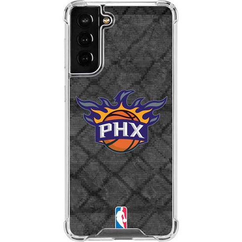 NBA Phoenix Suns Dark Rust Galaxy S22 Plus Clear Case
