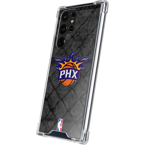 NBA Phoenix Suns Dark Rust Galaxy S22 Ultra Clear Case