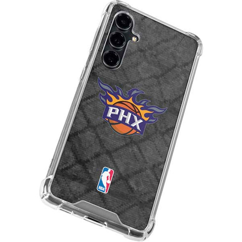 NBA Phoenix Suns Dark Rust Galaxy S23 FE Clear Case