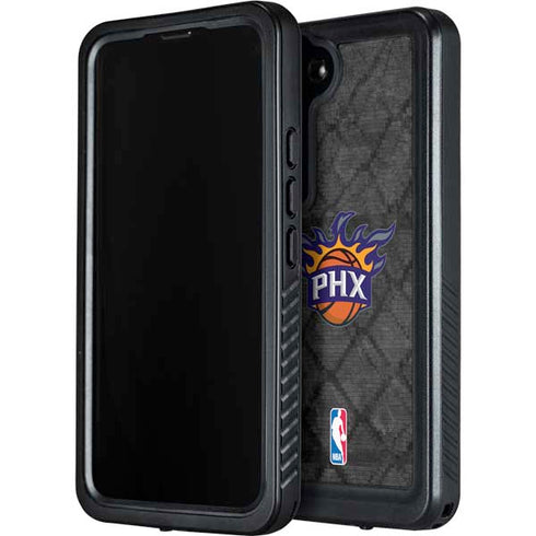 NBA Phoenix Suns Dark Rust Galaxy S23 Waterproof Case