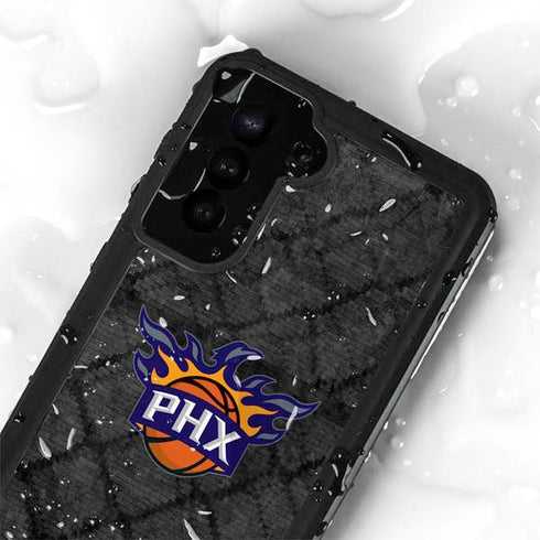 NBA Phoenix Suns Dark Rust Galaxy S23 Waterproof Case